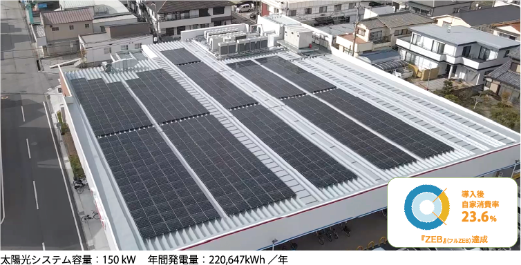 株式会社マルアイ様　店舗へ自家消費型太陽光発電設備